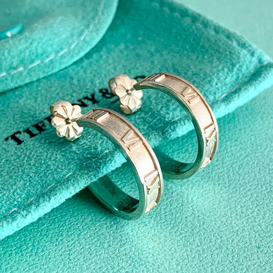 ティファニー 希少 アトラス フープ ピアス シルバー 925 OK1e