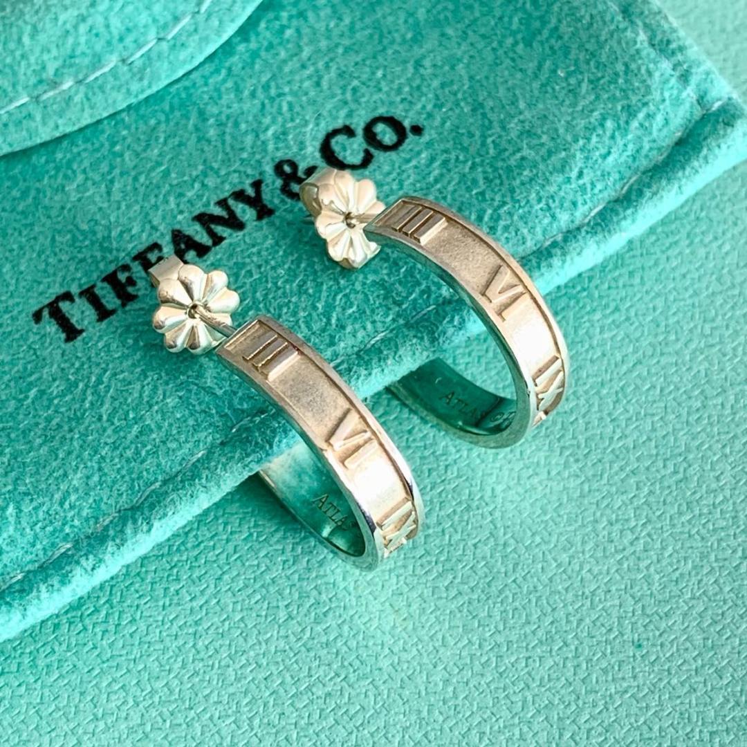 ティファニー 希少 アトラス フープ ピアス シルバー 925 OK1e