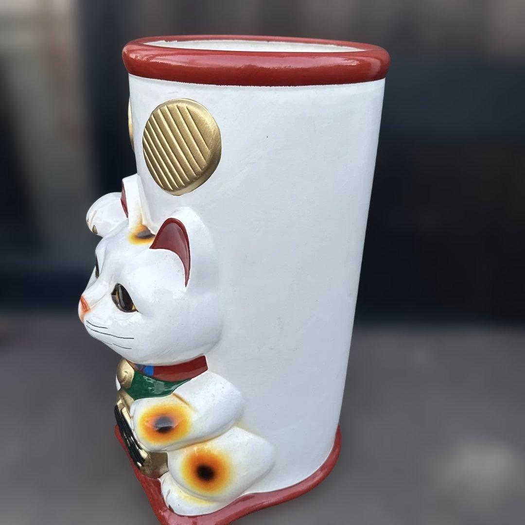 瞬間的お値下げ‼️招き猫デザイン傘立て　商売繁盛　縁起物！