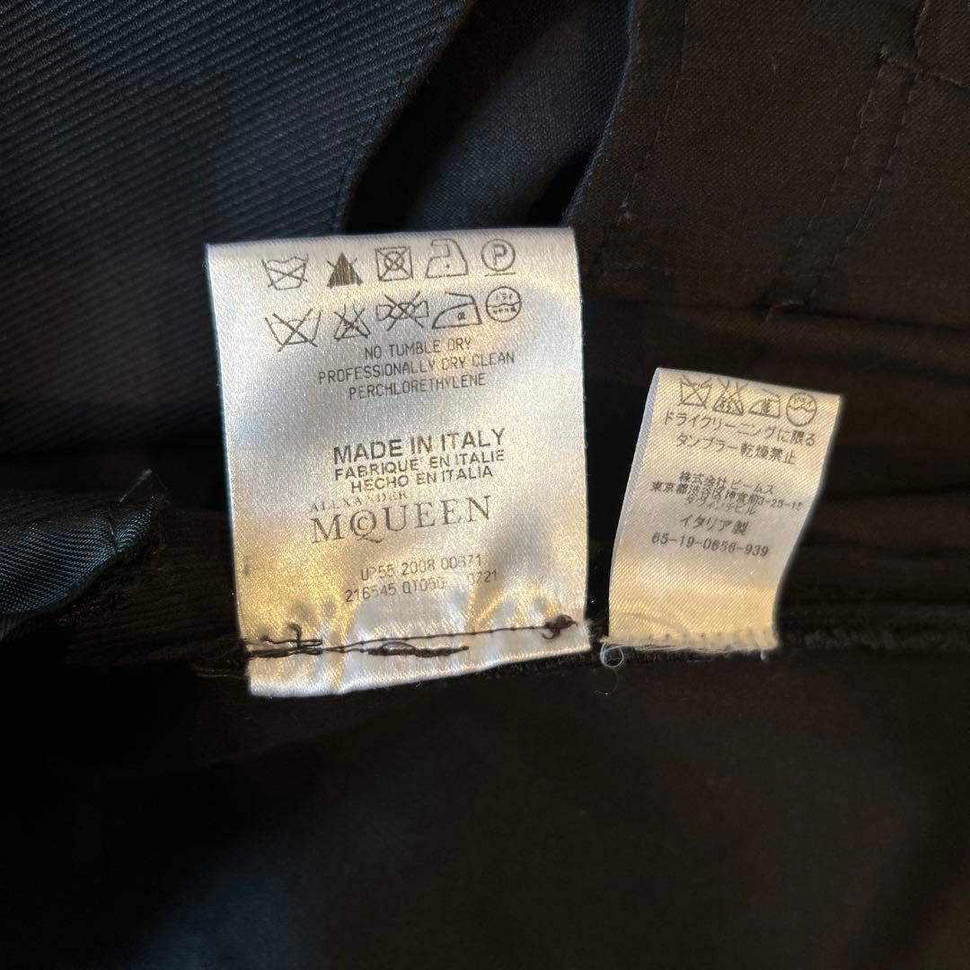 Alexander McQueen コットンフレア トレンチコート38ハンガー付