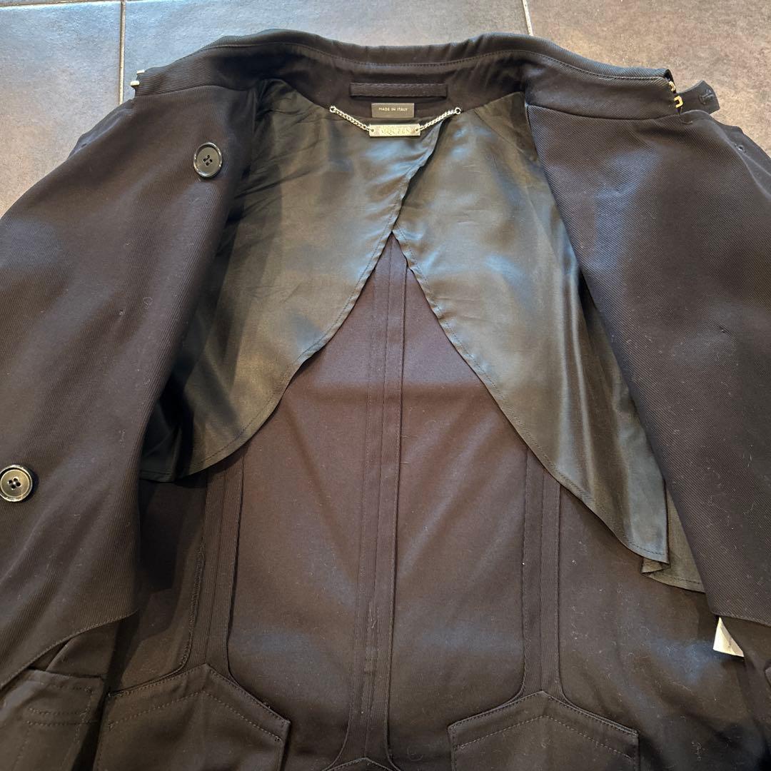 Alexander McQueen コットンフレア トレンチコート38ハンガー付