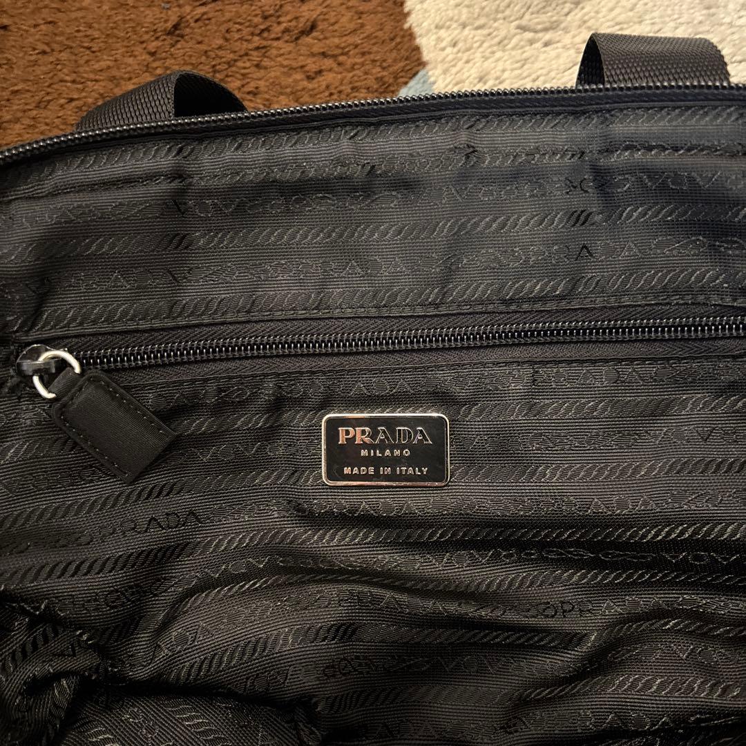 PRADA プラダ ナイロン ハンドバッグ 黒 正規品 三角ロゴ
