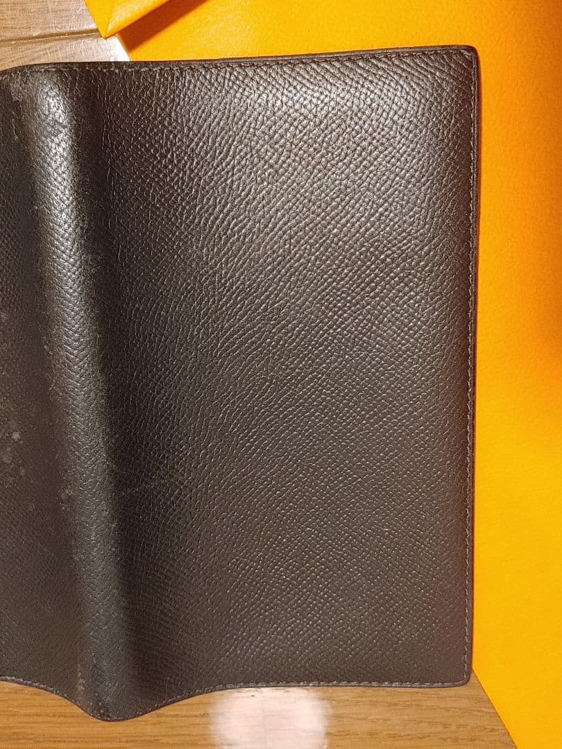 HERMES　エルメス 手帳カバー ヴォーエプソン 黒