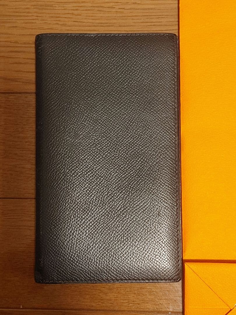 HERMES　エルメス 手帳カバー ヴォーエプソン 黒