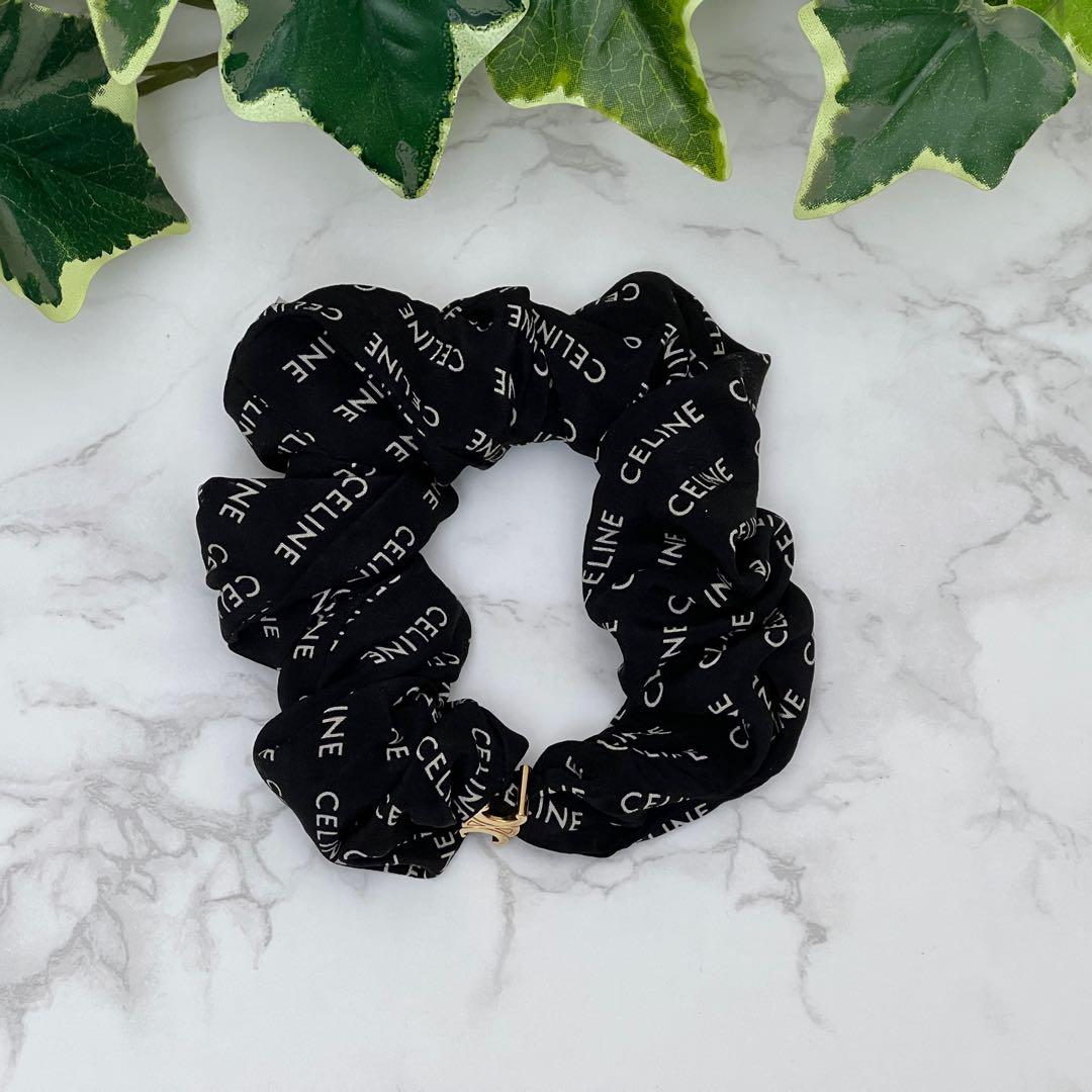 セリーヌ レイユール シュシュ 現行品 ゴールド / ブラック CELINE