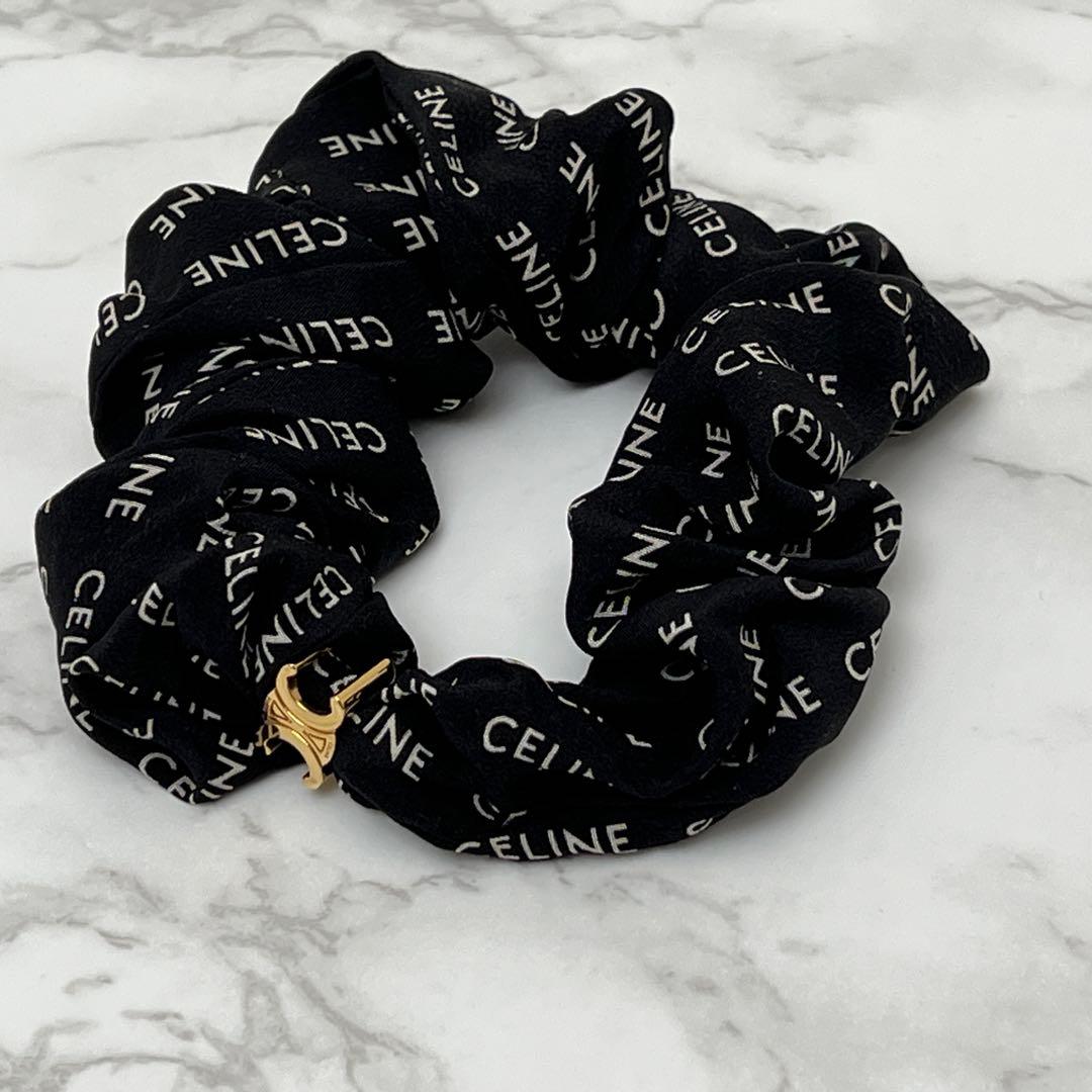 セリーヌ レイユール シュシュ 現行品 ゴールド / ブラック CELINE