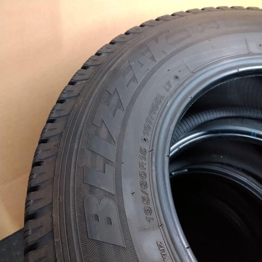 ★バリ山 195/80R15LT ブリヂストン ブリザック VL1 21年製4本