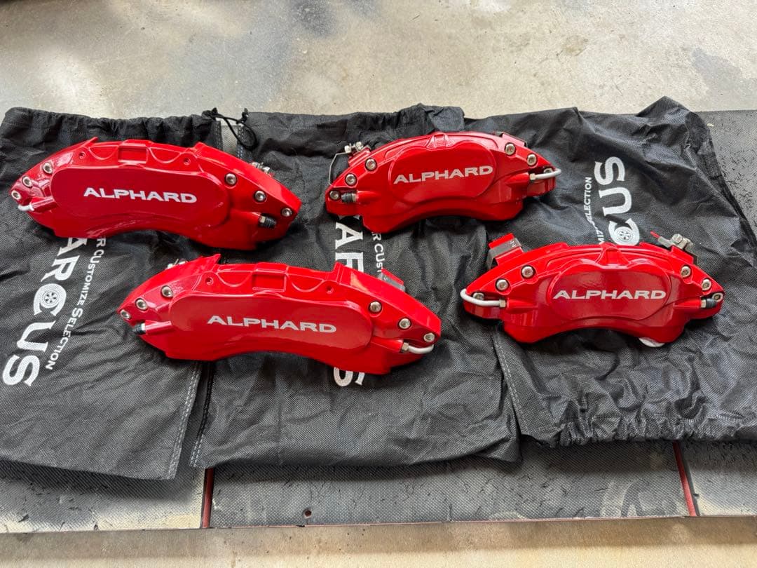 ALPHARD レッド ブレーキキャリパー 4個セット