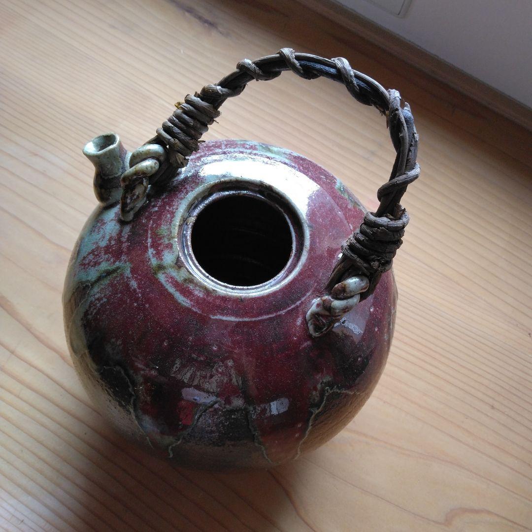 しがらき焼　南部土瓶花入