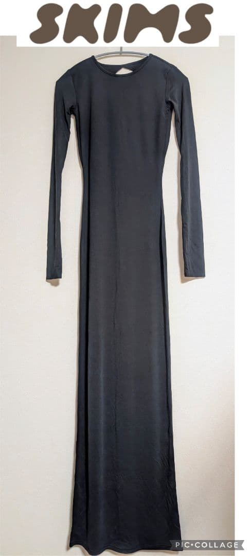 新品未使用！SKIMS スキムス 長袖オープンバック ロングドレス