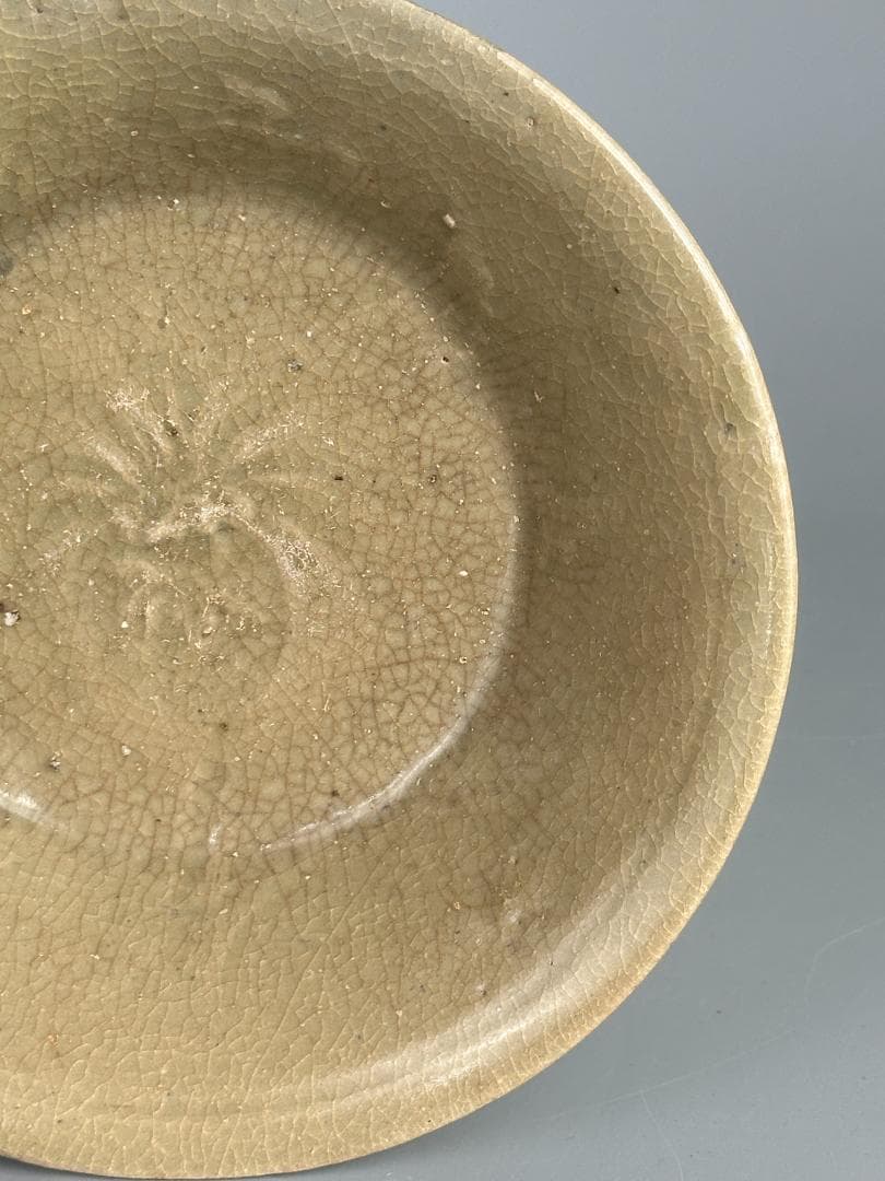 韓国美術　高麗青磁 　盤　皿　貫入　伝来品　古物古作　時代　朝鮮半島　李朝　宋