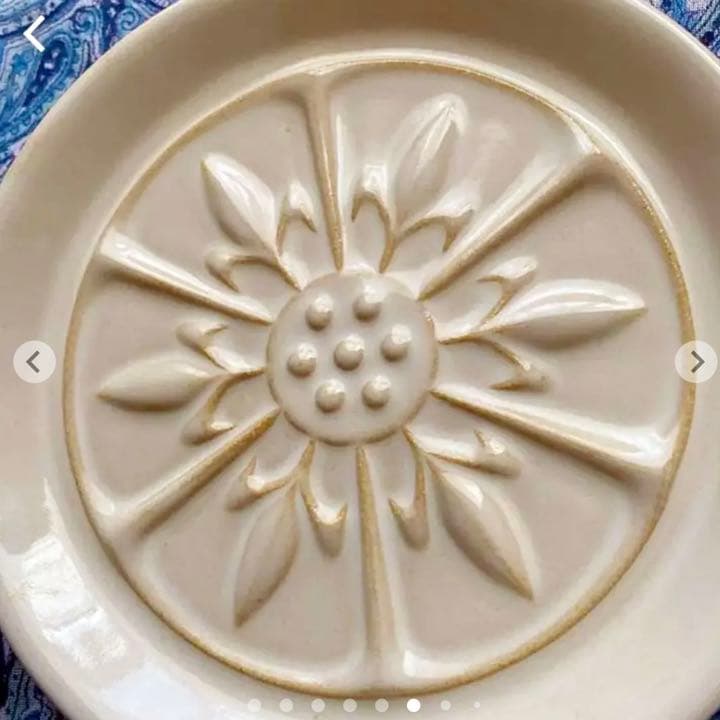 金運爆上げ　特別祈祷　他では手に入りません。奈良法隆寺限定品　白鳳紋様赤膚焼き皿