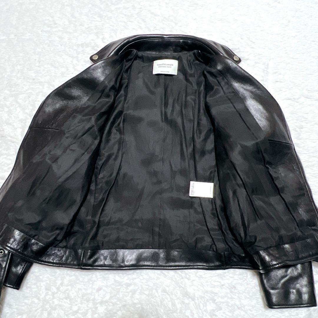 beautiful people ダブルライダース 羊革 上質シープレザー