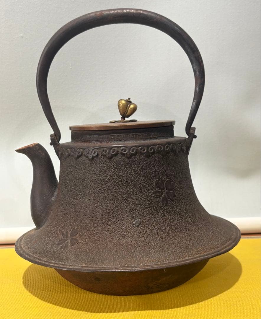 茶道具/鉄瓶/煎茶道具/茶器/鉄製/古董品/鉄瓶/工芸品（528）