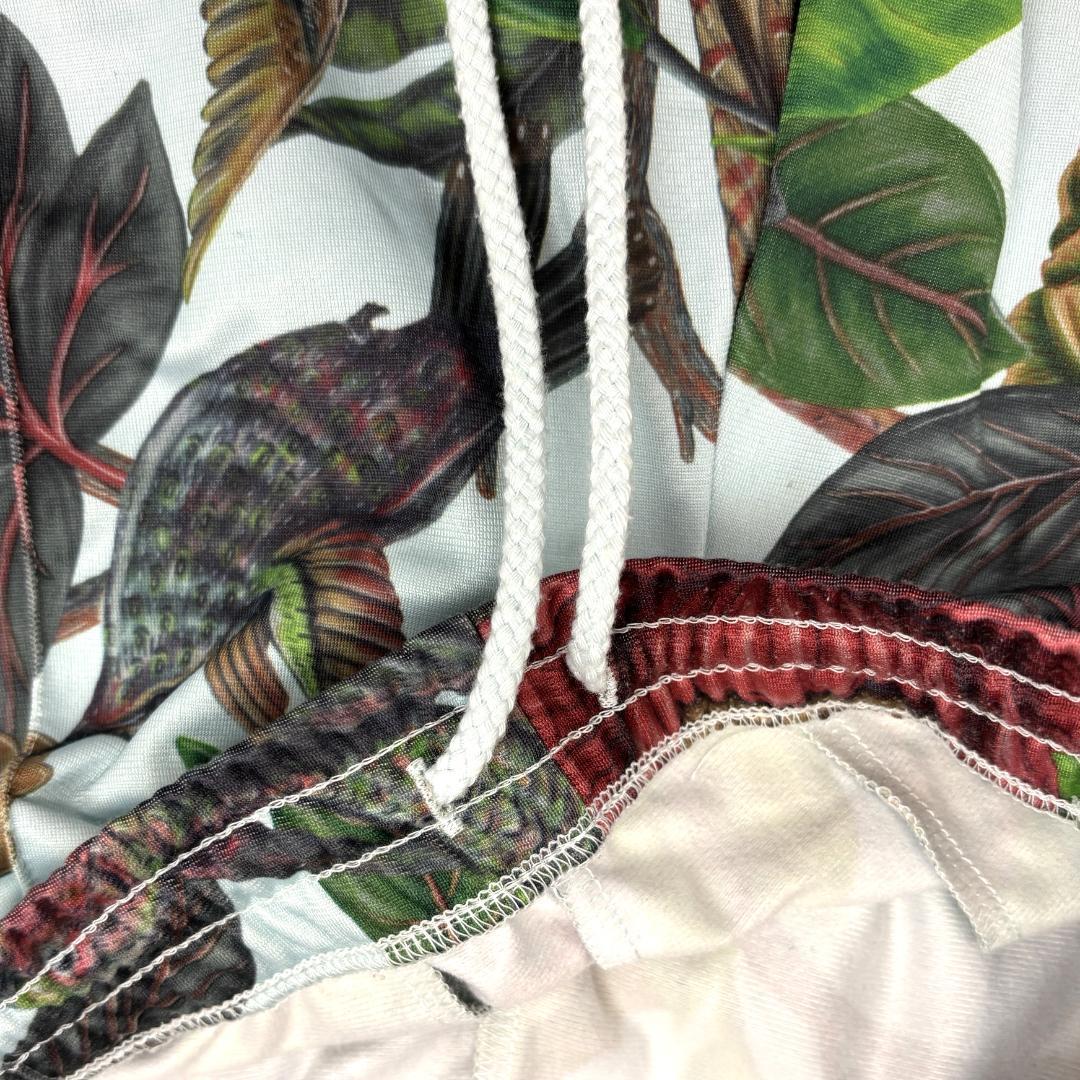 【希少】adidas FARM　花鳥柄セットアップ　M　刺繍ロゴ バックプリント