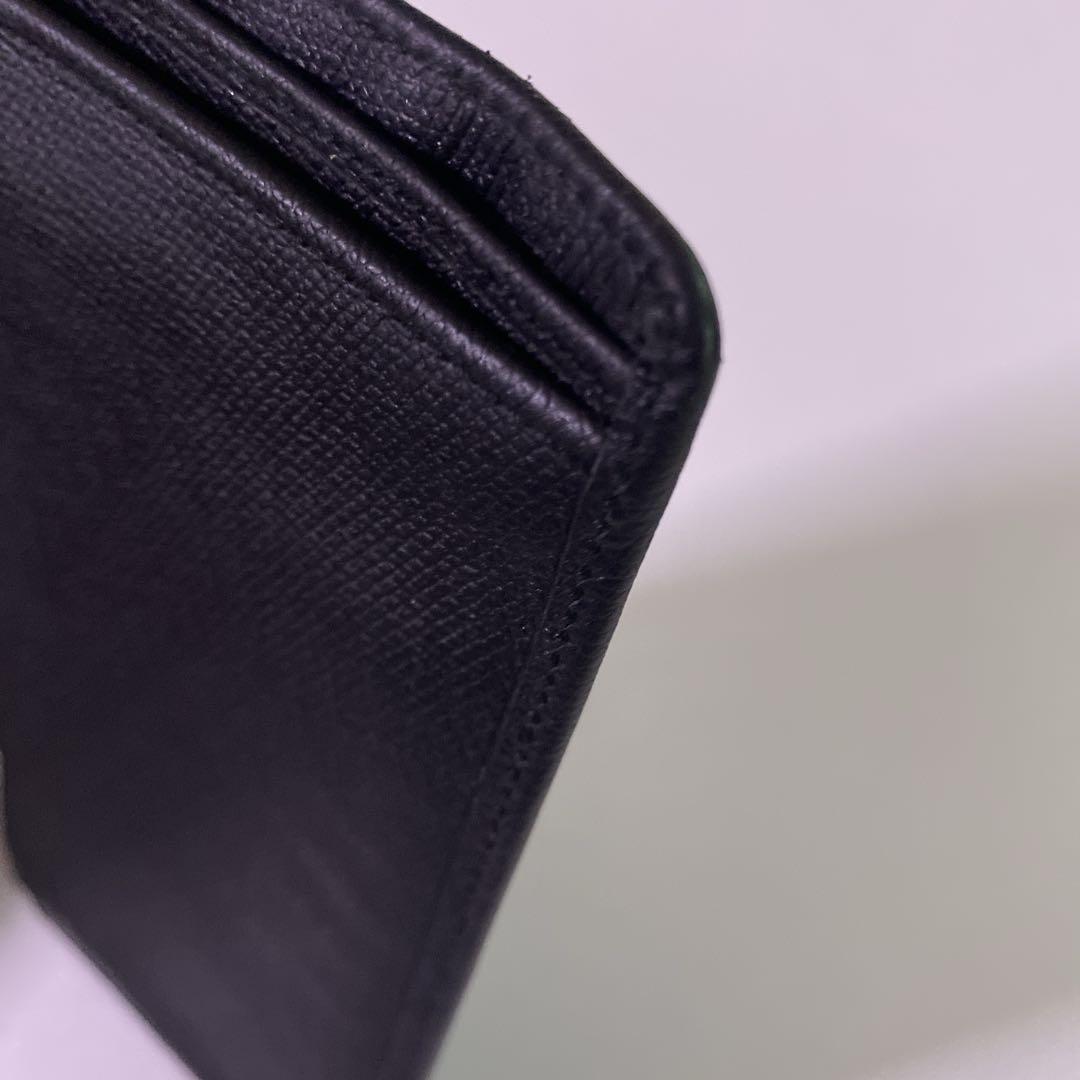 CHANEL ブラック レザー 長財布　ココボタン　シャネル