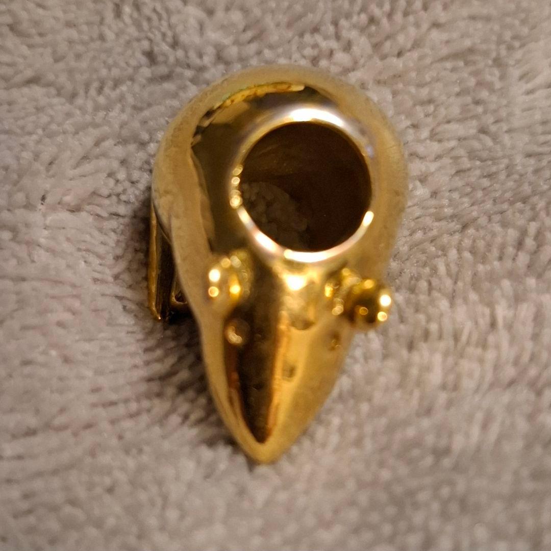 LOEWE　ロエベ　ねずみ　マウス　真鍮ダイス　ゴールド