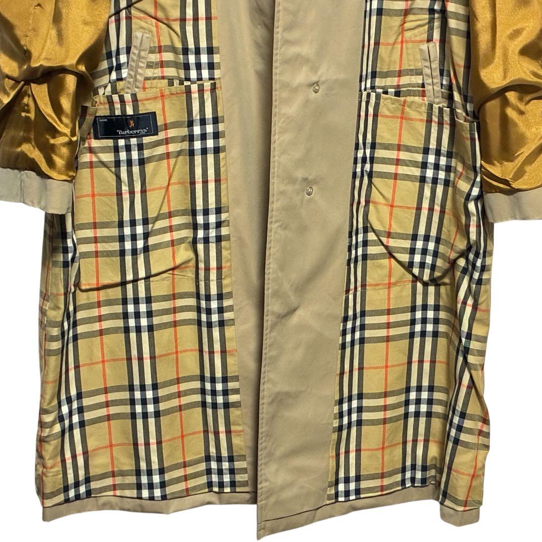 Burberrys’ 90s前期 総ノバチェック ステンカラーコート ロング丈