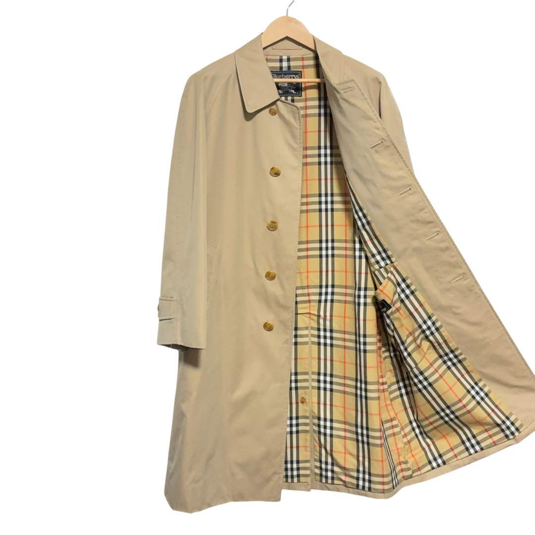Burberrys’ 90s前期 総ノバチェック ステンカラーコート ロング丈