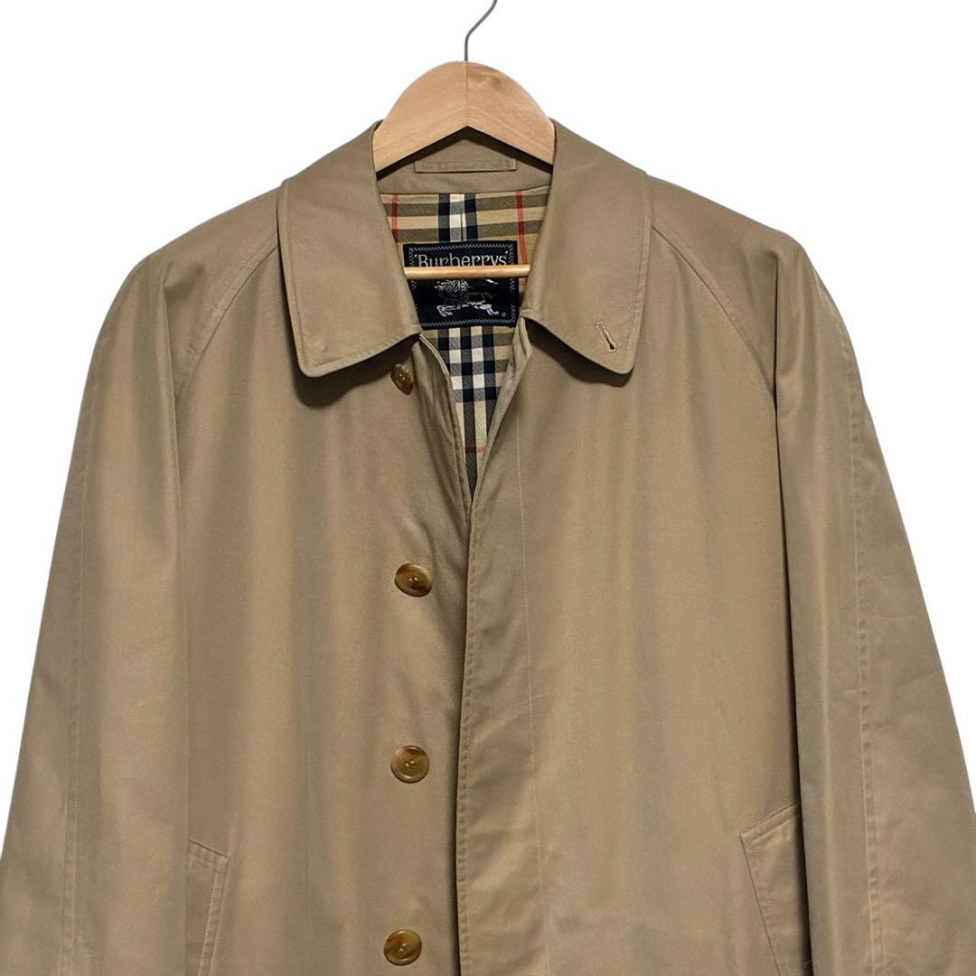 Burberrys’ 90s前期 総ノバチェック ステンカラーコート ロング丈