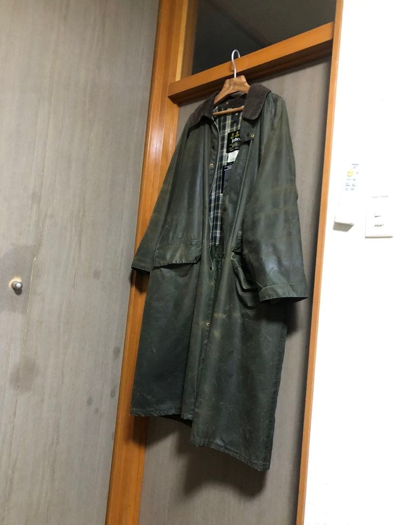 バブアー バーレー ９０年頃c42 フード付き