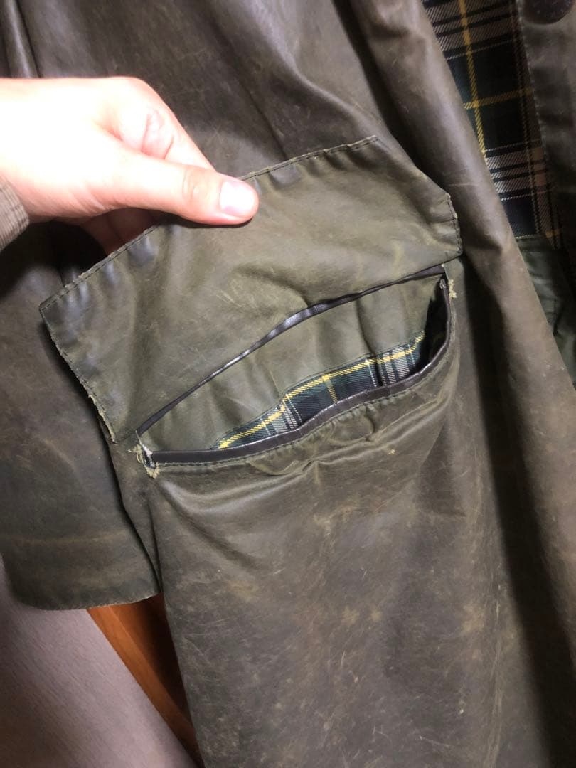 バブアー バーレー ９０年頃c42 フード付き