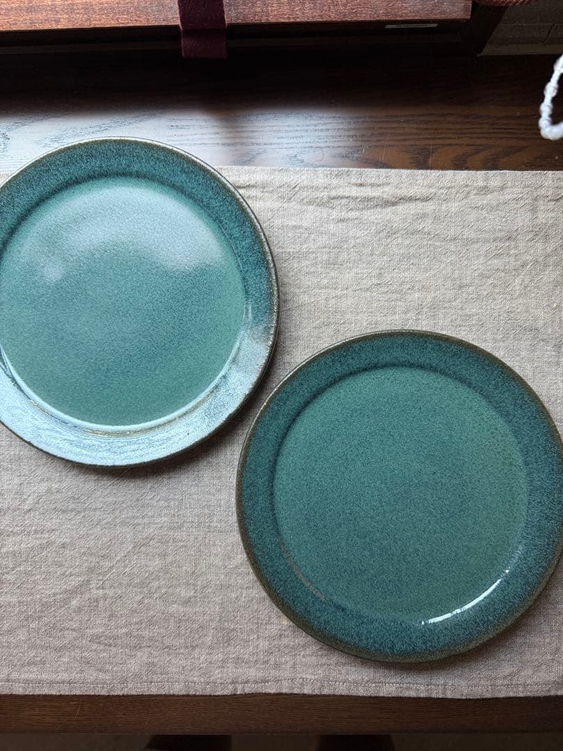 はむたろう小澤基晴　翡翠7寸皿　3枚セット