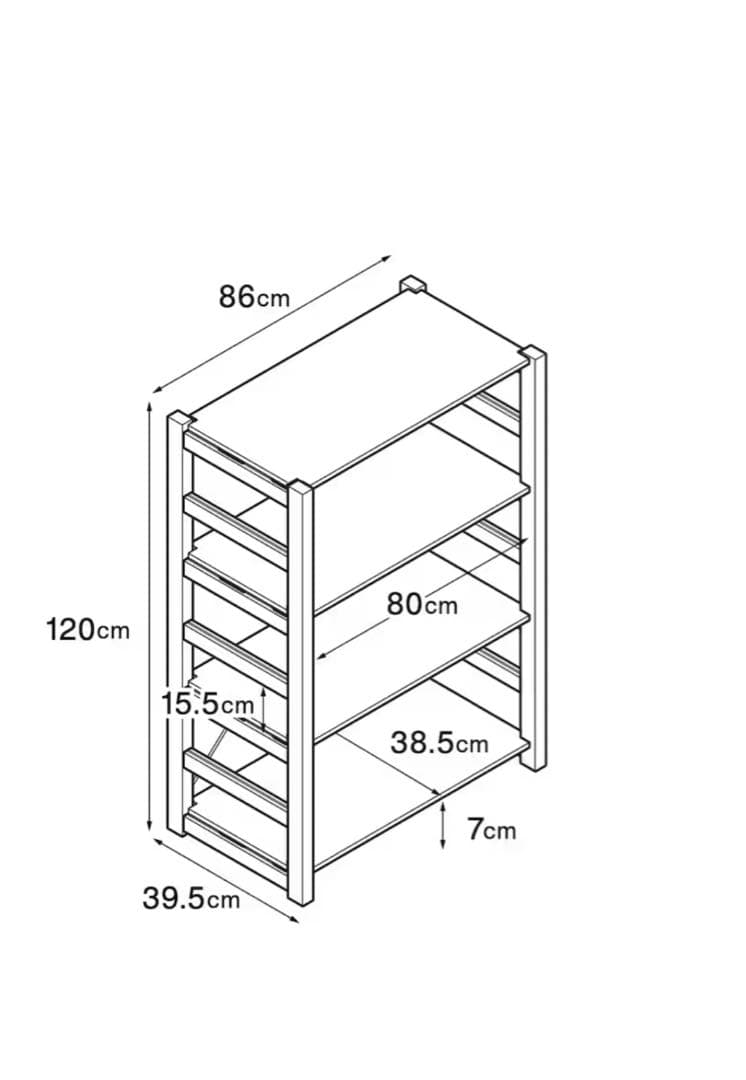 無印良品　パイン材ユニットシェルフ