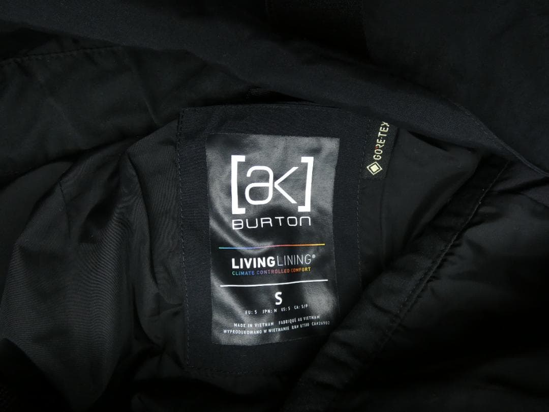 21-22 BURTON ak CYCLIC BIB Sサイズ ブラック
