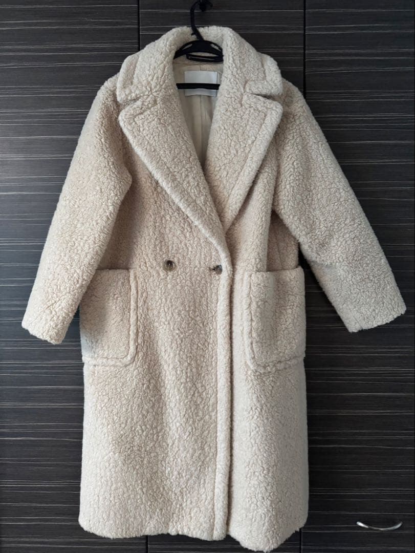 【美品】 ANAYI テディベアコート　ウール　ロングコート