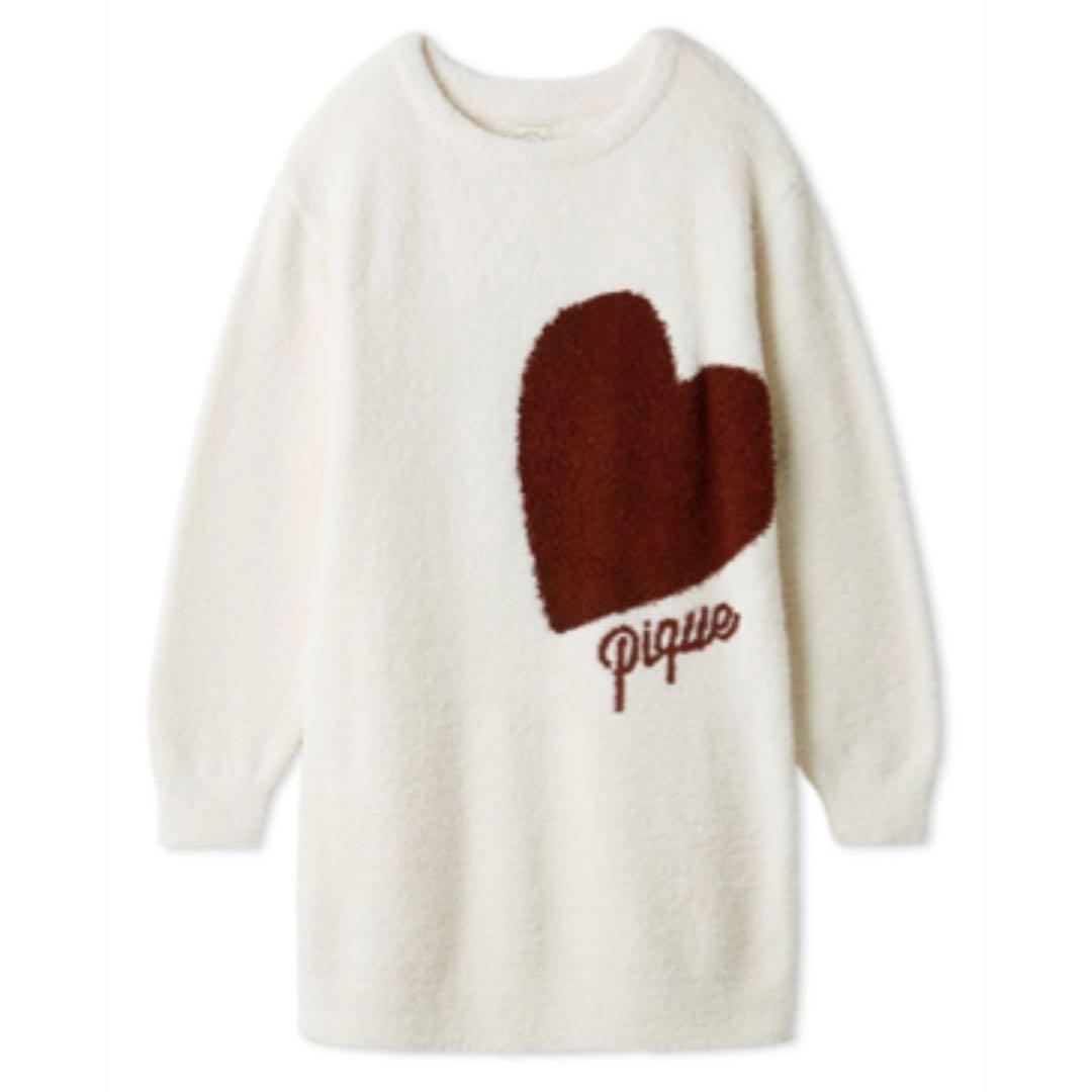 ジェラートピケ ハートジャガードワンピース