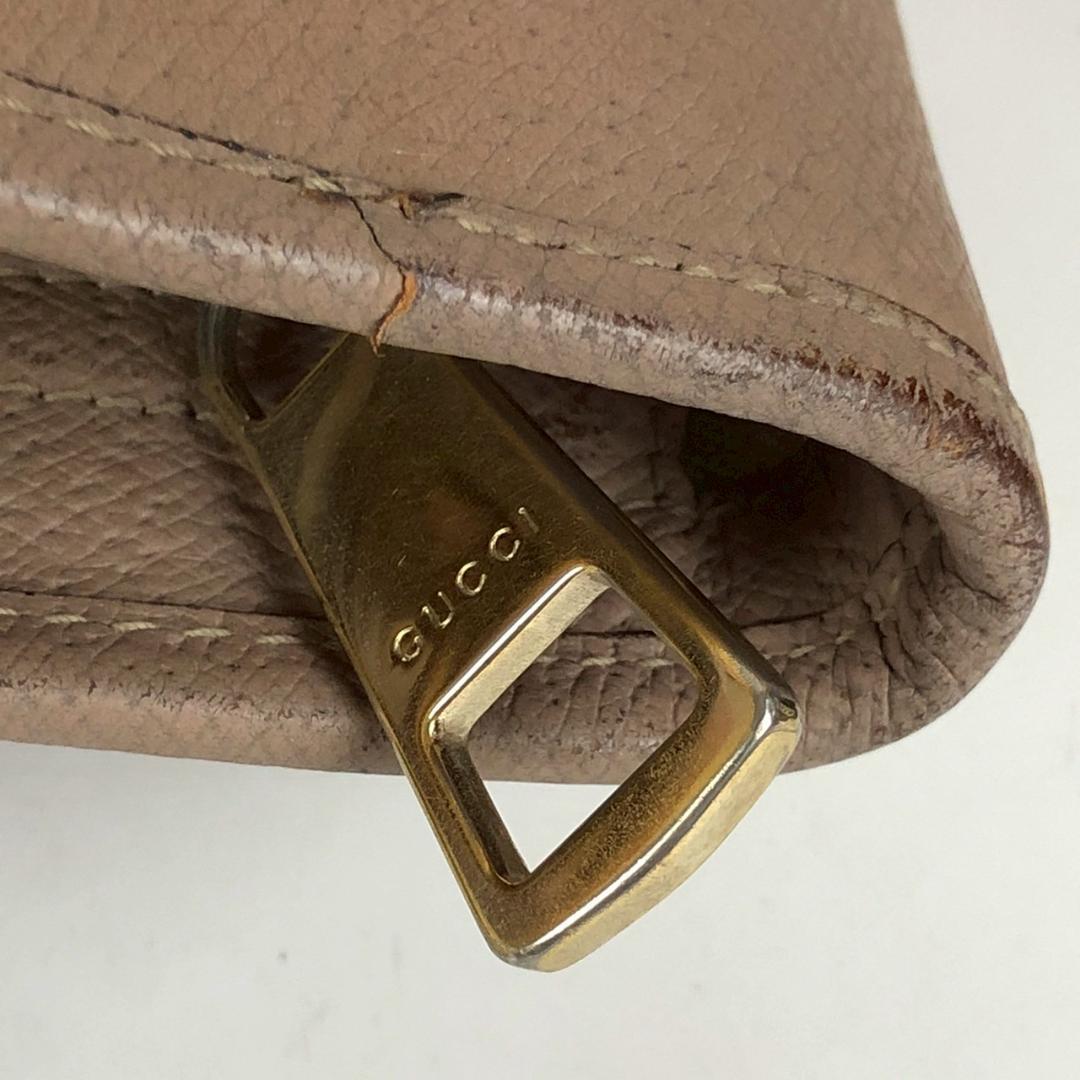 GUCCI グッチ GGキャンバス×レザー トートバッグ ベージュ×ピンク系