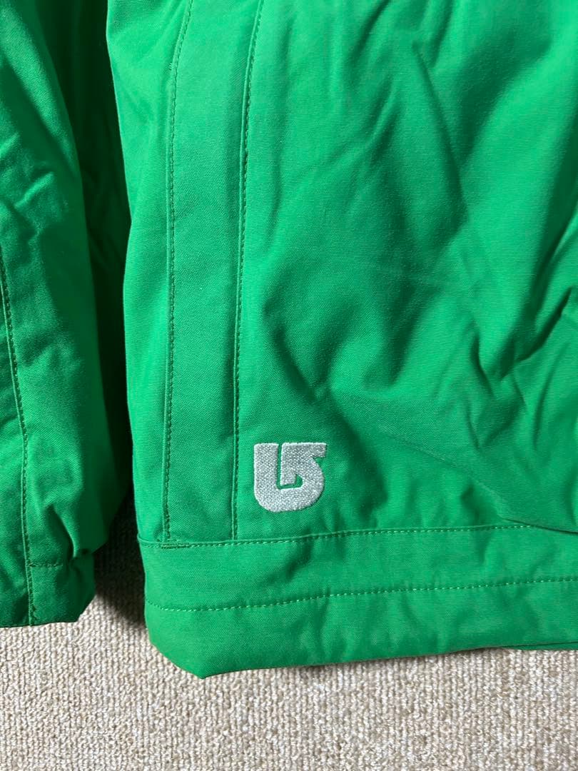 BURTON 上下セット　スノボウェア　グリーン フード付きジャケット&パンツ
