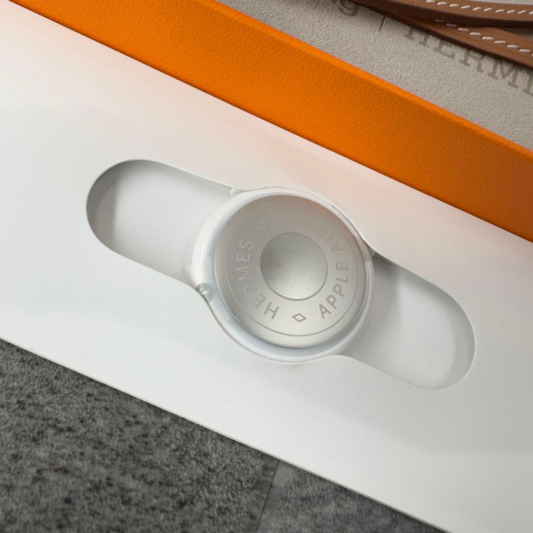 ★鑑定済★美品★Apple★AirTag★Hermès★レザーキーリング★