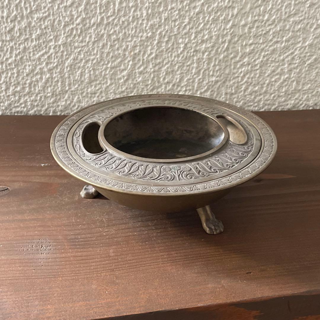 古道具 アンティーク 銅製 灰皿