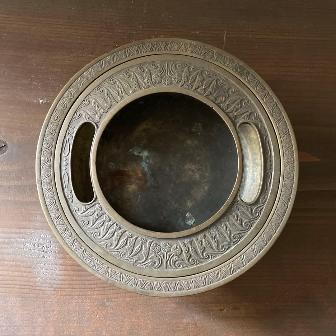古道具 アンティーク 銅製 灰皿