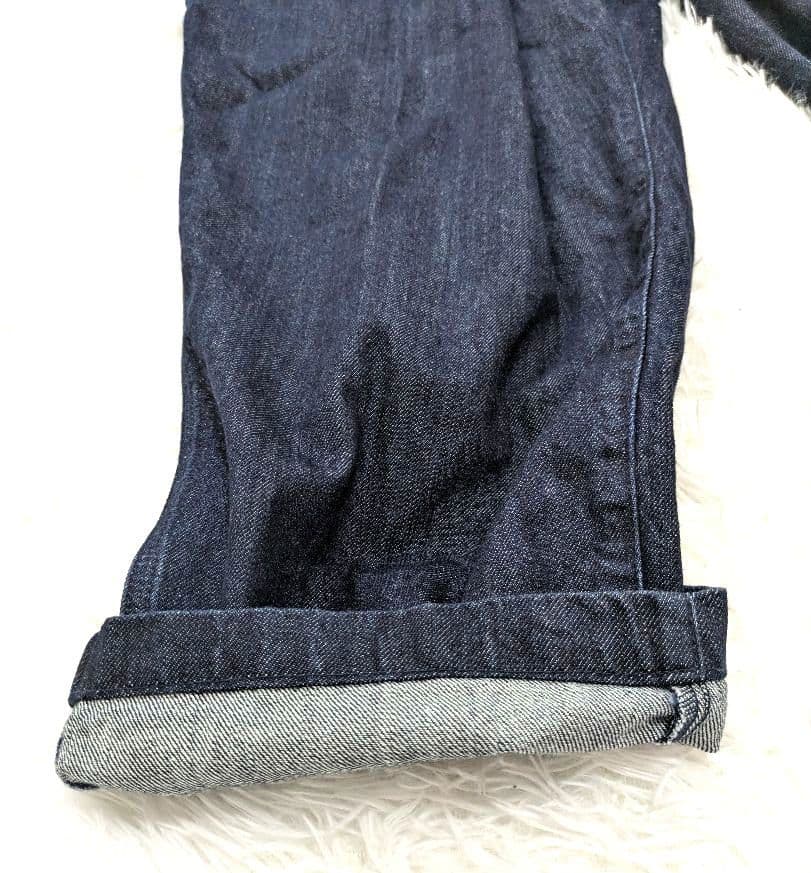 ネストローブ デニムフロントホックサロペット　インディゴ