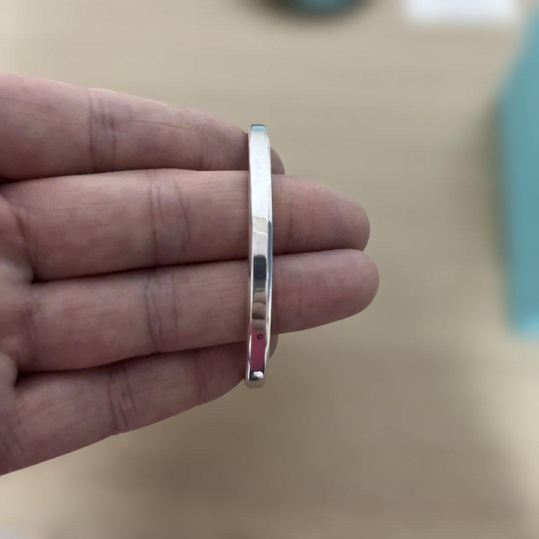 ティファニー　メイカーズ　ナローカフ　バングル　シルバー