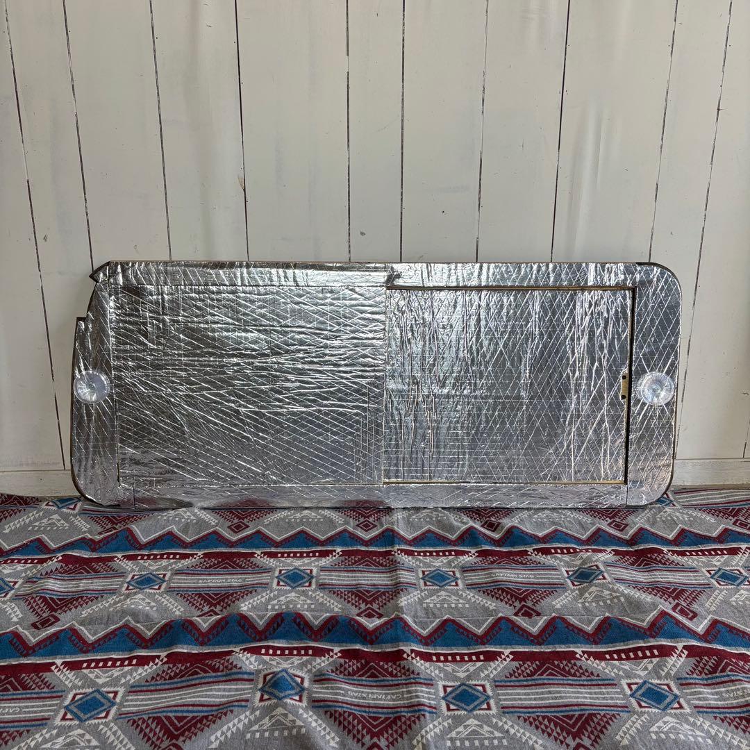 ハイエース 窓埋めパネル 開閉式 左右セット 断熱シート加工 エボニー