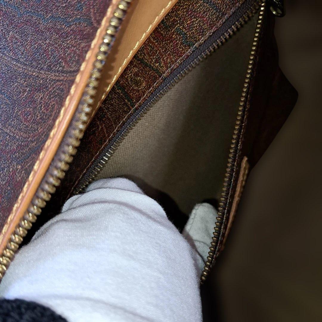 美品エトロ ボストンバッグ　ペイズリー柄