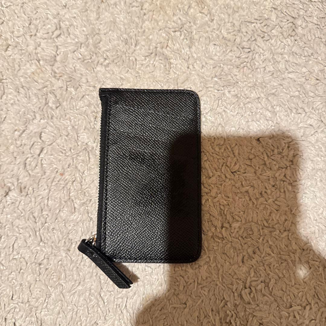 小銭入れつきメゾンマルジェラグレイニーカーフ　カードホルダー