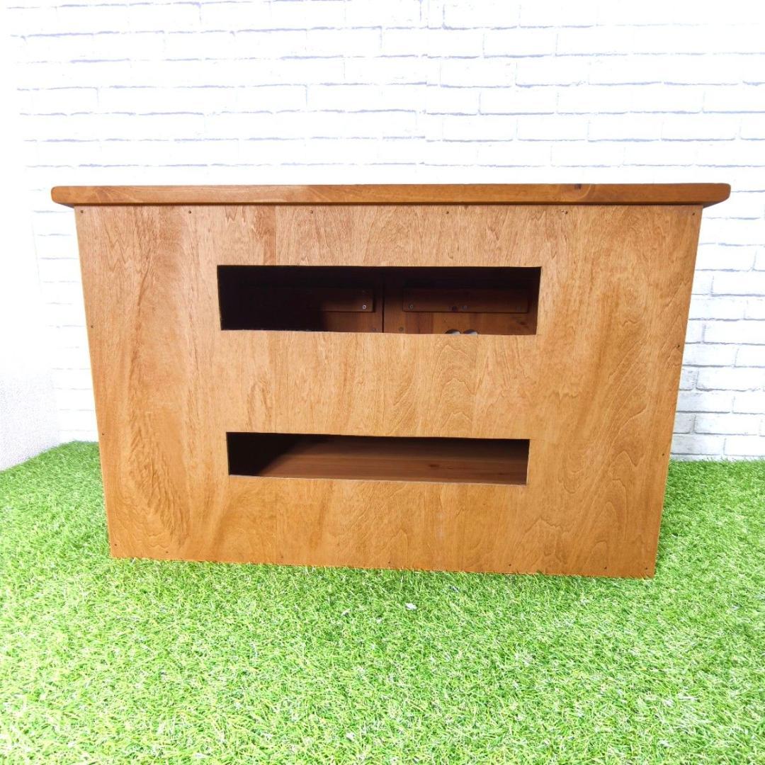 カントリー家具 ハート型 TV オーディオラック2段 木製