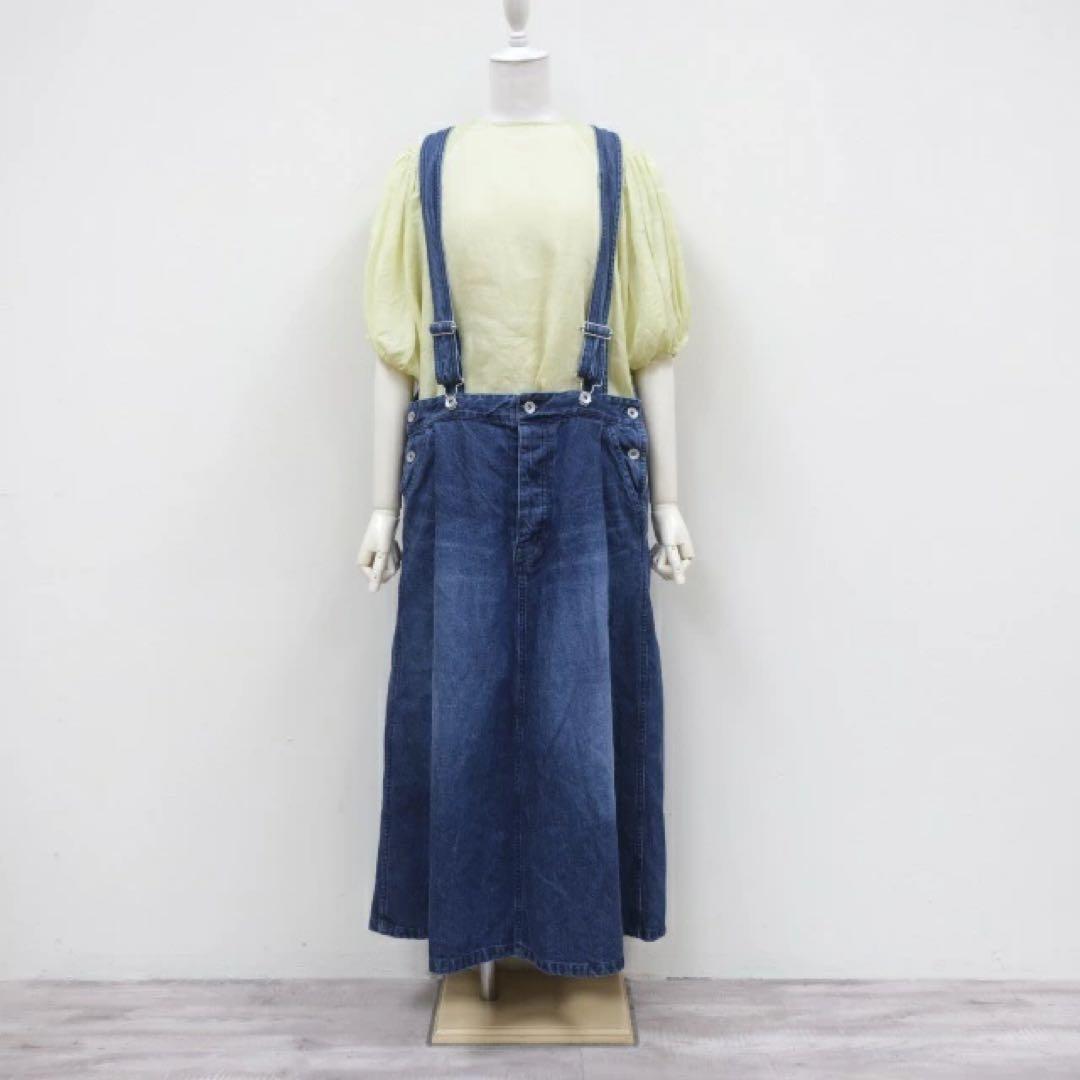 Veritecoeur デニムジャンパースカートサロペットスカート ブリーチ