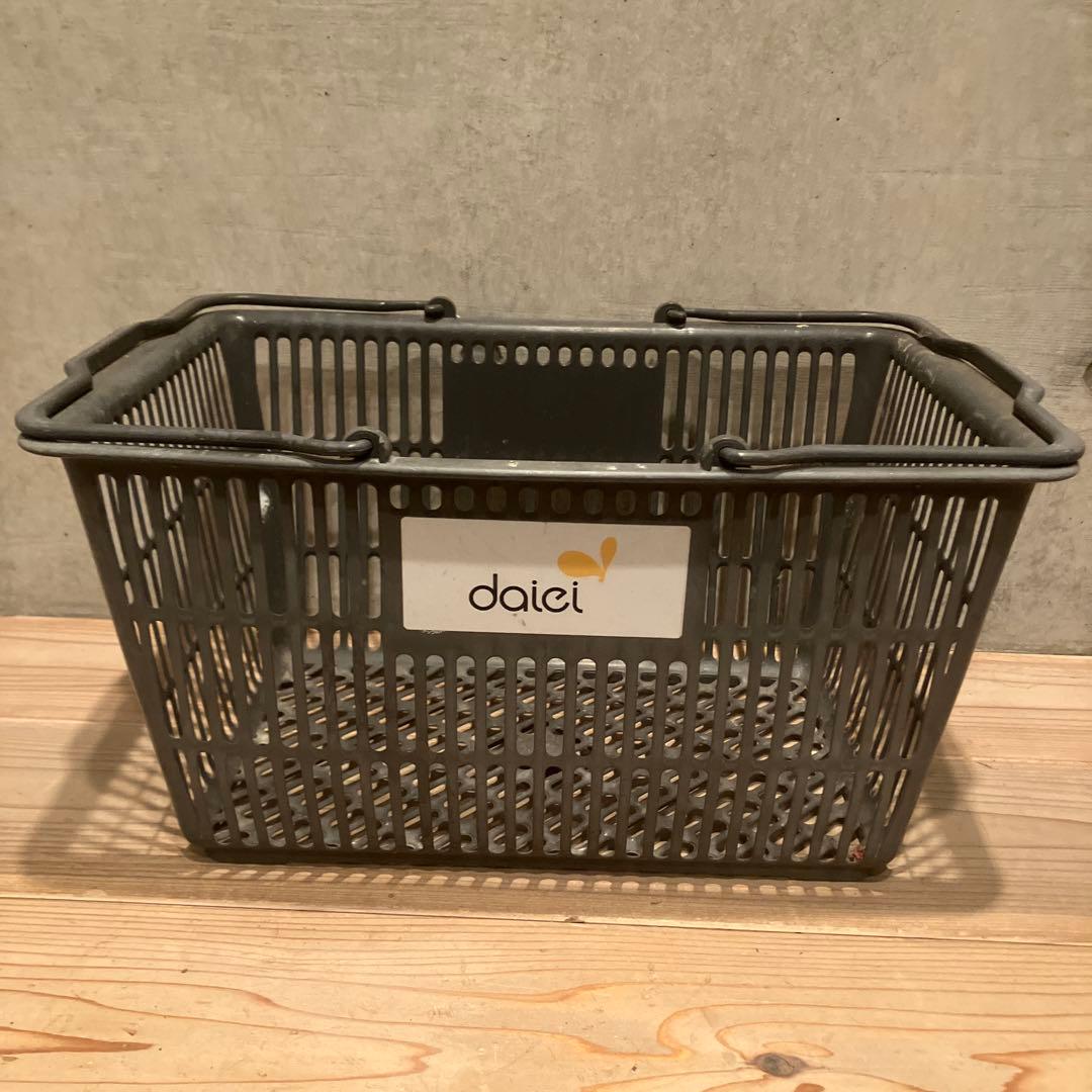 昭和レトロ　ダイエー＆グルメシティ　買い物かご　三個　収納　かご　店舗