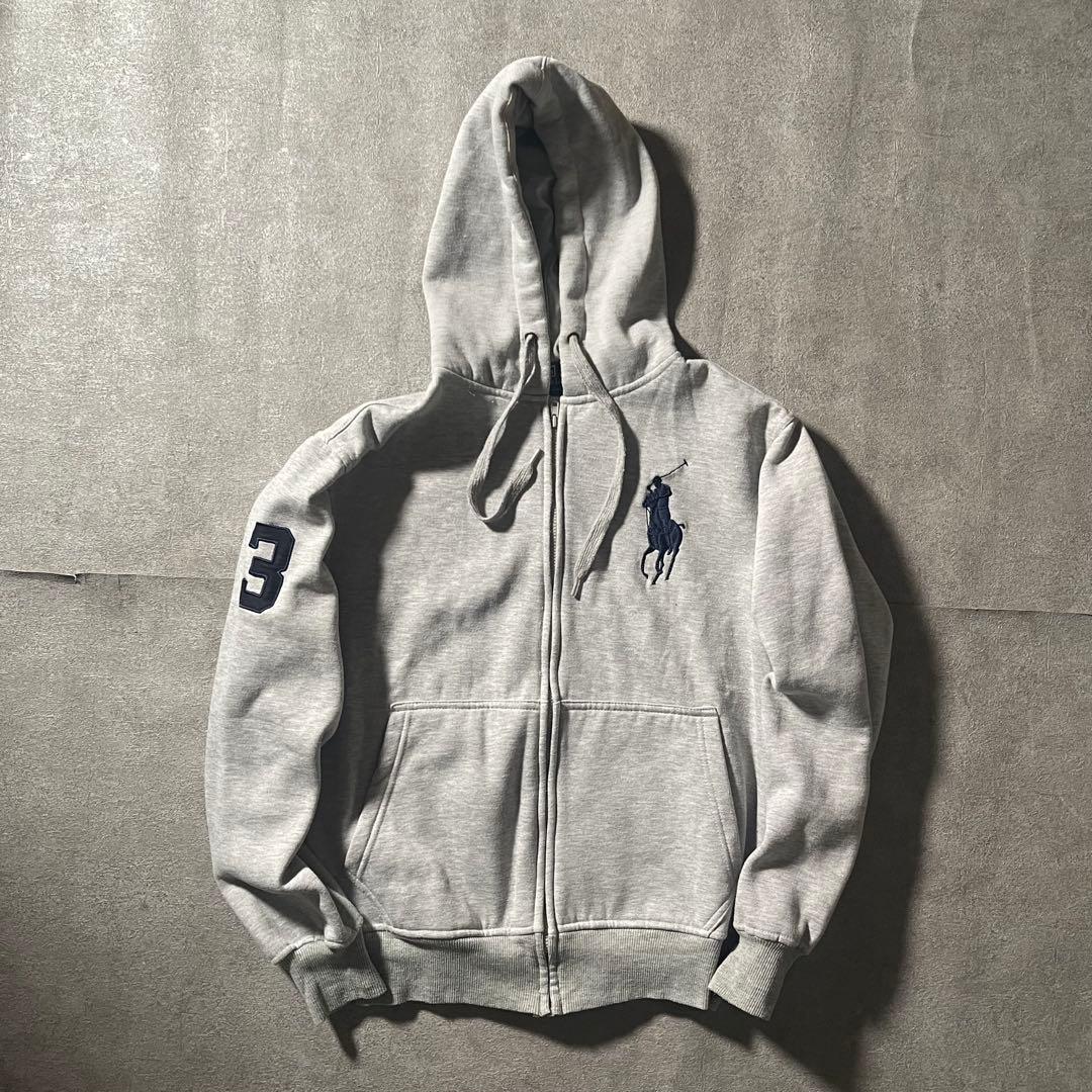 90s POLO by Ralph Lauren ジップパーカー ビッグポニー