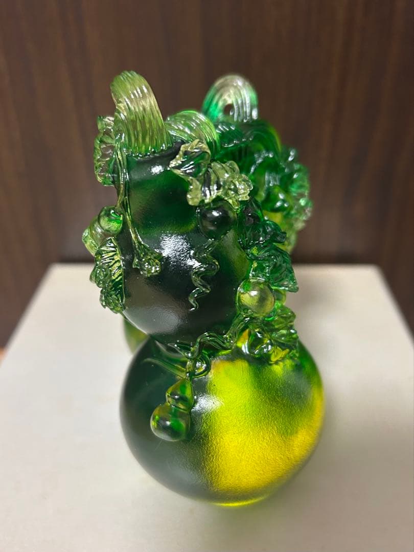 TITTOT 琉園 クリスタル ガラス ひょうたん 花 草 工芸品 美術品 作品