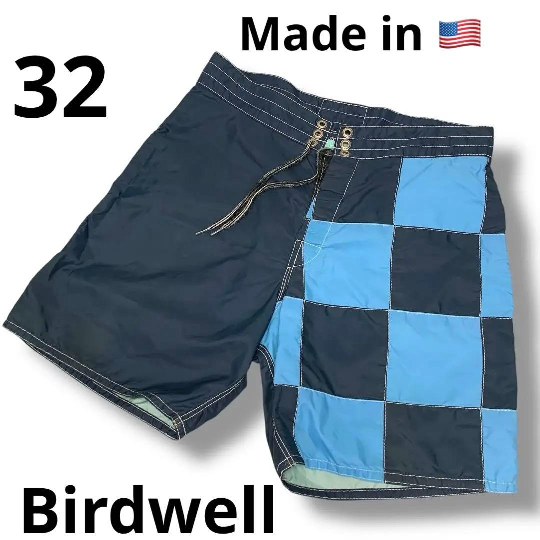 32 USA製BIRDWELL CHECKER BOARD SHORTS