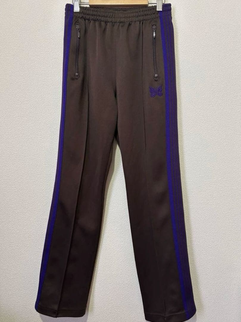 【美品】Needles LQ405 トラックパンツ　ブラウン×パープル XS