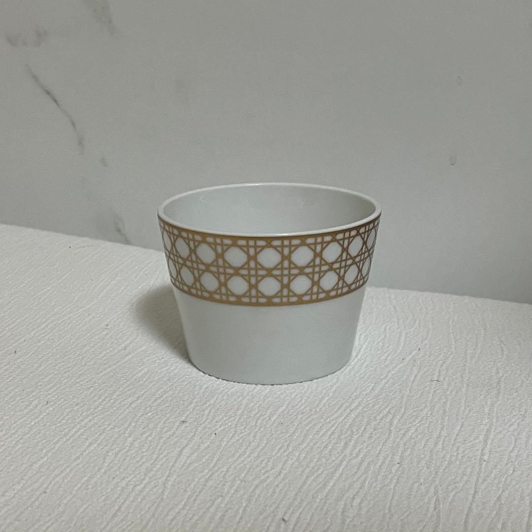 Dior カナージュ モンテーニュ ミニカップ ゴールド ホワイト 器 食器