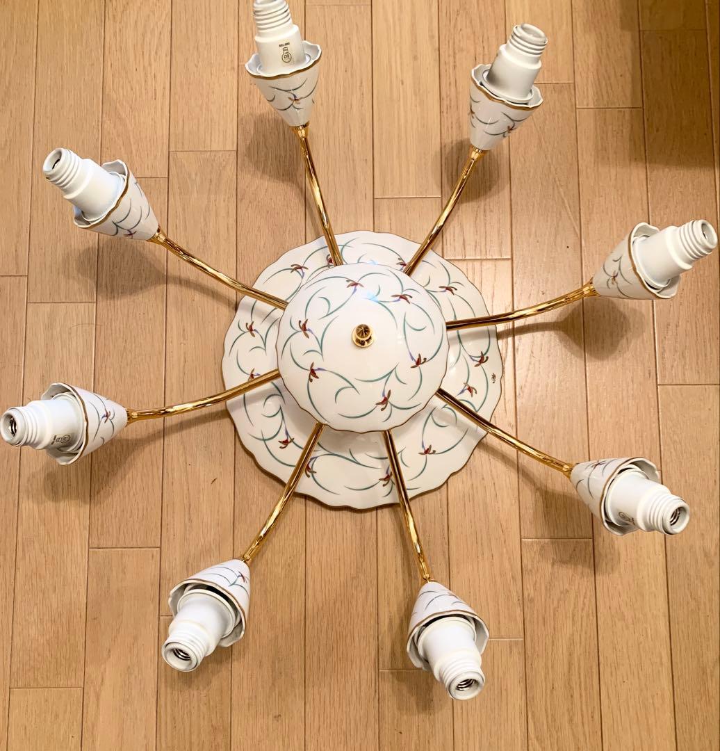 [ヤマギワ]シャンデリア　陶器